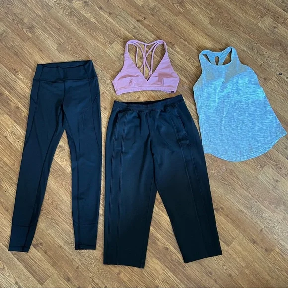 Lululemon Bundle 4 Piece Sport Bra, Leggings, Sleeveless Top Bundle Set Size 6 - Picture 12 of 12
